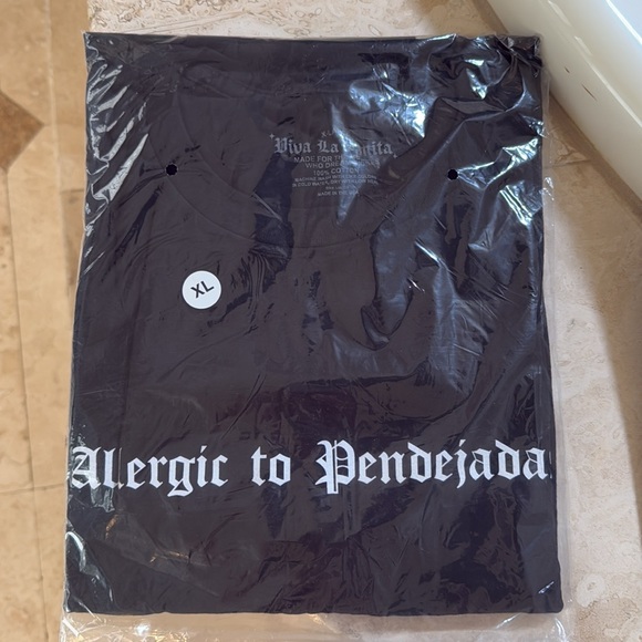 VIVA LA BONITA ALLERGIC TO PENDEJADAS T-SHIRT XL BLACK NEW - Picture 2 of 2